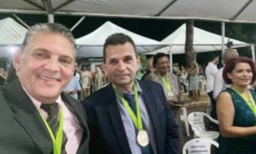 Urandir Fernandes e Eli Sousa recebem a Medalha de Honra ao Mérito Legislativo Especial de Rochedo