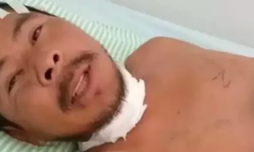 Homem enterrado vivo por ‘amigos’ com corte no pescoço recebe alta médica
