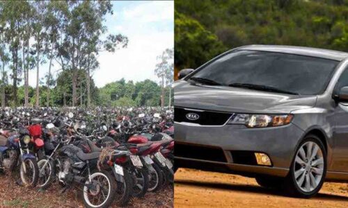 Com Kia Cerato a partir de R$ 8 mil e motos por R$ 698, Detran/MS abre leilão de veículos