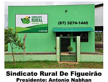 SINDICATO RURAL DE FIGUEIRÃO – CURSOS DO 1º SEMESTRE