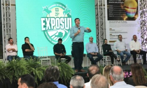 Na abertura da Exposul, Riedel destaca força econômica de Chapadão e ambiente positivo de negócios em MS